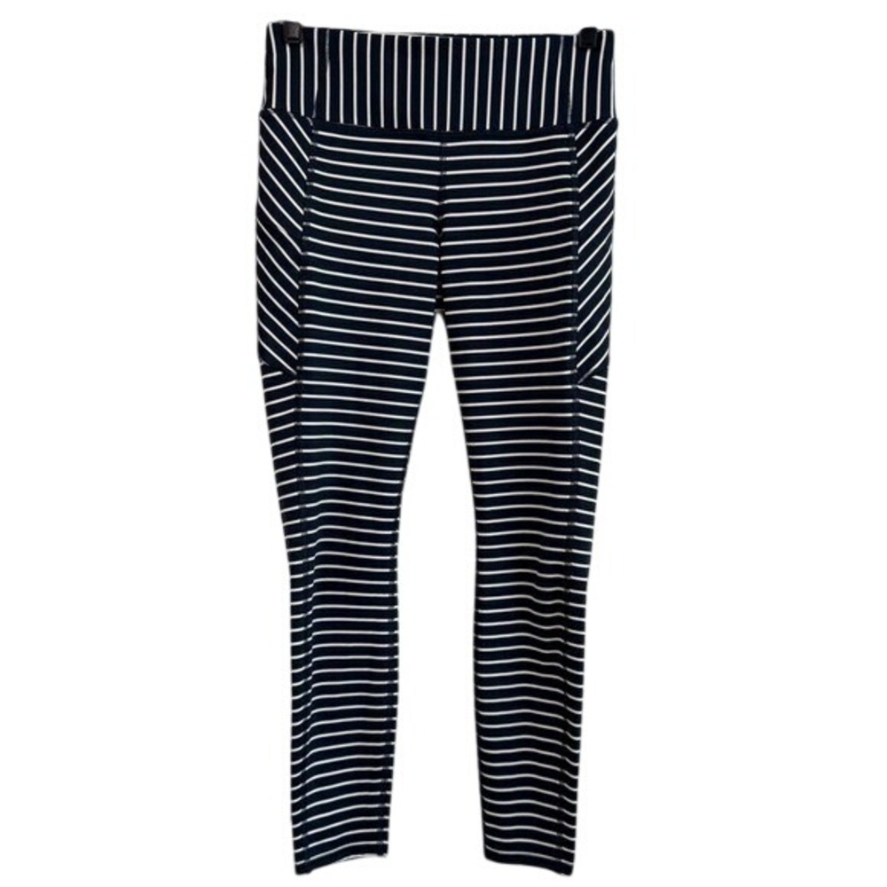 Athleta Striped High Rise 7/8 Leggings Athletic,‎ size Small